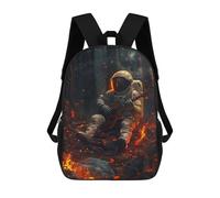 sinyumoney Space Astronaut Music Backpack School Bag Travel College Rucksack Backpacks for Camping Outdoor Adventures And Daily Travel 17inch