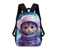 sinyumoney Space Baby Lion Backpack 3D Printed Children's School Backpack Kids Travel Backpacks High Capacity Book Bags Children's Backpack Rucksack 17inch