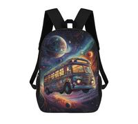 sinyumoney Space Bus School Backpack Daypacks Business Backpack Water Resistant Bookbag for Campus Outdoor Travel Sports 17inch