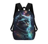 sinyumoney Space Cat Adventure-11 Backpack School Fashion Stationery Backpack Waterproof Casual Daypacks for Campus Outdoor Travel Sports 17inch