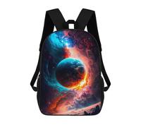 sinyumoney Space Clouds Kids Backpack Fashion Fun Backpack Book Bag for Boys And Teenager 3D Printed School Bags for Boys 17inch