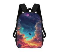 sinyumoney Space Cow Journey Backpack School Bag Large School Backpack for Boys - Perfect for Travel, Work And Daily Use 17inch