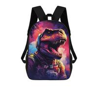 sinyumoney Space Dinosaur Adventure -16 Rucksack Water Resistant Travel Backpack Computer Bag for Campus Outdoor Travel Sports 17inch