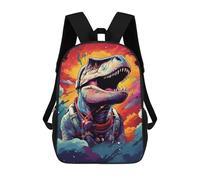 sinyumoney Space Dinosaur Adventure -21 Backpack School Bag Large School Backpack for Boys - Perfect for Travel, Work And Daily Use 17inch