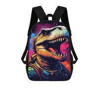 sinyumoney Space Dinosaur Adventure -22 Children's School Backpack Fashion Casual 17inch 3D Printed School Bags Boy School Backpack Large Backpack