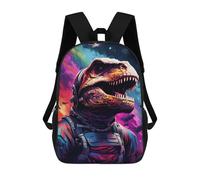 sinyumoney Space Dinosaur Adventure -23 Rucksack Water Resistant Travel Backpack Computer Bag for Teenage Girls Boys Women Men 17inch