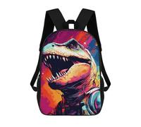 sinyumoney Space Dinosaur Adventure -24 Backpack School Bag High Secondary School Bags Casual Backpack for Teenage Girls Boys Women Men 17inch