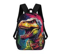 sinyumoney Space Dinosaur Adventure-27 Children's Backpacks School Backpack 3D Printed for Kids Travel Rucksacks Book Bags Kids 17inch School Bag