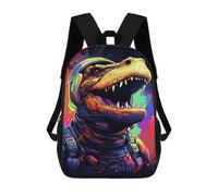 sinyumoney Space Dinosaur Adventure -3 School Backpack High Secondary School Bags Casual Backpack for Girl, Teen Girls 17inch