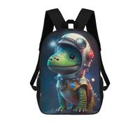 sinyumoney Space Dinosaur Adventure Toy Kids Backpack, Backpack School Bag, Backpacks Kids School 3D Printed School Bags for Elementary And Middle School Students Teens Birthday Gift 17inch