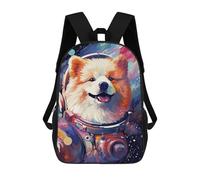 sinyumoney Space Dog Adventure-101 Children's Backpacks 17inch School Backpack 3D Printed Bag Bookbag for Kids Travel Rucksacks Boy Girl Book Bags Kids School Bag