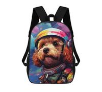 sinyumoney Space Dog Adventure -121 School Bags Fashion Stationery Backpack Waterproof Casual Daypacks for Men, Women & Teenage Boys 17inch