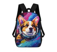 sinyumoney Space Dog Adventure-138 School Backpack Business Durable Laptop Bag for Camping Outdoor Adventures And Daily Travel 17inch