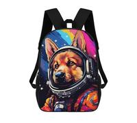 sinyumoney Space Dog Adventure-201 Rucksack Water Resistant Computer Rucksack for Camping Outdoor Adventures And Daily Travel 17inch