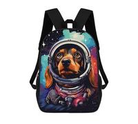 sinyumoney Space Dog Adventure-24 Rucksack Water Resistant Travel Backpack Computer Bag for Teenage Girls Boys Women Men 17inch