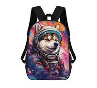 sinyumoney Space Dog Adventure-265 School Backpack Water Resistant Travel Backpack Computer Bag for Men, Women & Teenage Boys 17inch