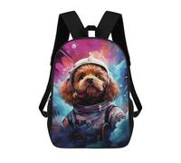 sinyumoney Space Dog Adventure-322 Kids Backpacks Children Bag,Anime Bag,Large Capacity Kids Backpack, 3D Printed Children's,Student Schoolbag,Kids Boys Girls School Bag 17inch