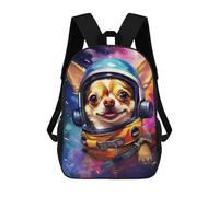 sinyumoney Space Dog Adventure -34 School Backpack Fashion Stationery Backpack Waterproof Casual Daypacks for Men/Women 17inch