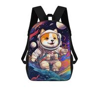 sinyumoney Space Dog Adventure-358 Backpack School Bag High Secondary School Bags Casual Backpack - Perfect for Travel, Work And Daily Use 17inch