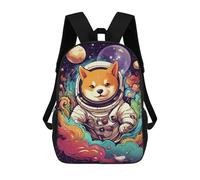 sinyumoney Space Dog Adventure-366 Backpack School Water Resistant Travel Backpack Computer Bag - Perfect for Travel, Work And Daily Use 17inch