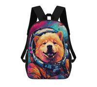 sinyumoney Space Dog Adventure -37 School Bags School Secondary High School College Backpack Travel for Boys/Girls/Teenagers 17inch