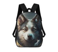 sinyumoney Space Dog Adventure Backpack School Bag Water Resistant School Bag Business Backpack for Boys/Girls/Teenagers 17inch