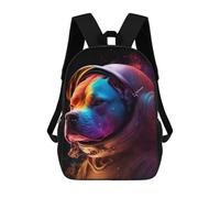 sinyumoney Space Dog Adventure School Backpack Business Laptop Rucksack Bag Unisex Casual Daypack for Men/Women 17inch
