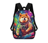 sinyumoney Space Dog Astronaut Art-34 School Backpack Business Durable Laptop Bag for Camping Outdoor Adventures And Daily Travel 17inch