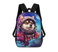 sinyumoney Space Dog Explorer-101 School Bags School Secondary High School College Backpack Travel for Boys/Girls/Teenagers 17inch