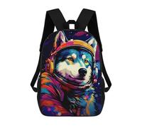 sinyumoney Space Dog Explorer-113 School Backpack Business Laptop Rucksack Bag Unisex Casual Daypack for Men, Women & Teenage Boys 17inch