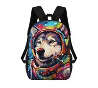 sinyumoney Space Dog Explorer-129 Backpack School Daypacks Business Backpack Water Resistant Bookbag for Camping Outdoor Adventures And Daily Travel 17inch