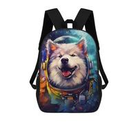 sinyumoney Space Dog Explorer-164 School Backpack Water Resistant Travel Backpack Computer Bag for Men, Women & Teenage Boys 17inch