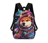 sinyumoney Space Dog Explorer-182 Backpacks 3D Printed 17inch Kids School Backpack Outdoor Casual Daypack Casual Travel Bags for Middle School Students