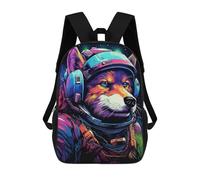 sinyumoney Space Dog Explorer-186 Rucksack Business Laptop Rucksack Bag Unisex Casual Daypack for Girls Boys Teenage 17inch