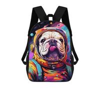 sinyumoney Space Dog Explorer-49 Children's Backpacks School Backpack 3D Printed for Kids Travel Rucksacks Book Bags Kids 17inch School Bag