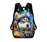 sinyumoney Space Dog Explorer-91 Backpack School Bag Business Durable Laptop Bag for Campus Outdoor Travel Sports 17inch