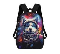 sinyumoney Space Dog Explorer-93 School Backpack Business Laptop Rucksack Bag Unisex Casual Daypack for Men, Women & Teenage Boys 17inch
