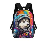 sinyumoney Space Dog Explorer-98 Backpack School Daypacks Business Backpack Water Resistant Bookbag for Boys/Girls/Teenagers 17inch