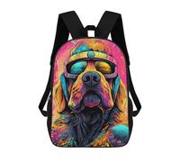 sinyumoney Space Dog Goggles Kids Backpacks Children Bag,Anime Bag,Large Capacity Kids Backpack, 3D Printed Children's,Student Schoolbag,Kids Boys Girls School Bag 17inch