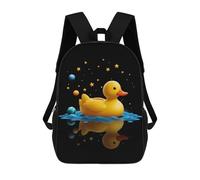 sinyumoney Space Duck Goose 2 Backpack School Business Laptop Rucksack Bag Unisex Casual Daypack for Teenage Girls Boys Women Men 17inch