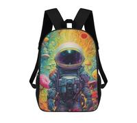 sinyumoney Space Exploration Children's Backpacks 17inch School Backpack 3D Printed Bag Bookbag for Kids Travel Rucksacks Boy Girl Book Bags Kids School Bag