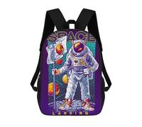 sinyumoney Space Exploration Poster Backpack School Backpack Kids School Bag Large Capacity Kids Backpack for School Rucksack 3D Book Bag Gifts for Kids 17inch