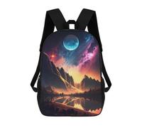 sinyumoney Space Exploration School Backpack Lightweight Casual Daypack School Backpacks for Boys/Girls/Teenagers 17inch