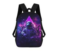 sinyumoney Space Explorer Art Print -1 Kids Backpack,School Backpack Kids School Bag 3D Printed Cartoon Large Capacity Backpack for Kids Boys And Girls 17inch