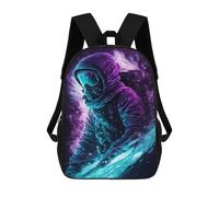 sinyumoney Space Explorer Art Print Backpack School Bag Rucksack Casual Daypacks School Work Travel Bag for Teenage Girls Boys Women Men 17inch