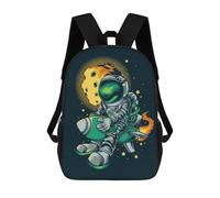 sinyumoney Space Explorer's Journey -12 Fashion Student School Backpack Suitable for Boys Girls Kids Casual Outdoor Travel Essential Daypack 17inch