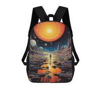 sinyumoney Space Explorer's Journey -2 Backpack School Bag Computer Rucksack for School/Work/Travel for Camping Outdoor Adventures And Daily Travel 17inch