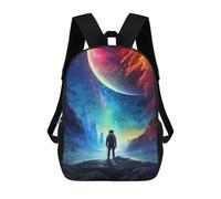 sinyumoney Space Explorer's Journey Backpack School Bag High Secondary School Bags Casual Backpack - Perfect for Travel, Work And Daily Use 17inch