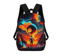 sinyumoney Space Explorer's Journey Backpack School Lightweight Casual Daypack School Backpacks for Teenage Girls Boys Women Men 17inch