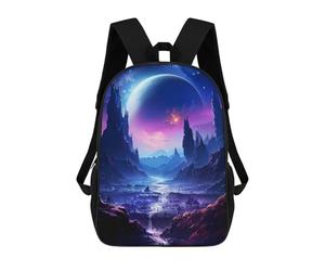 sinyumoney Space Fantasy Land School Backpack Travel College Rucksack Backpacks for Campus Outdoor Travel Sports 17inch